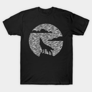 Howling Wolf In The Glow Of The Full Moon T-Shirt